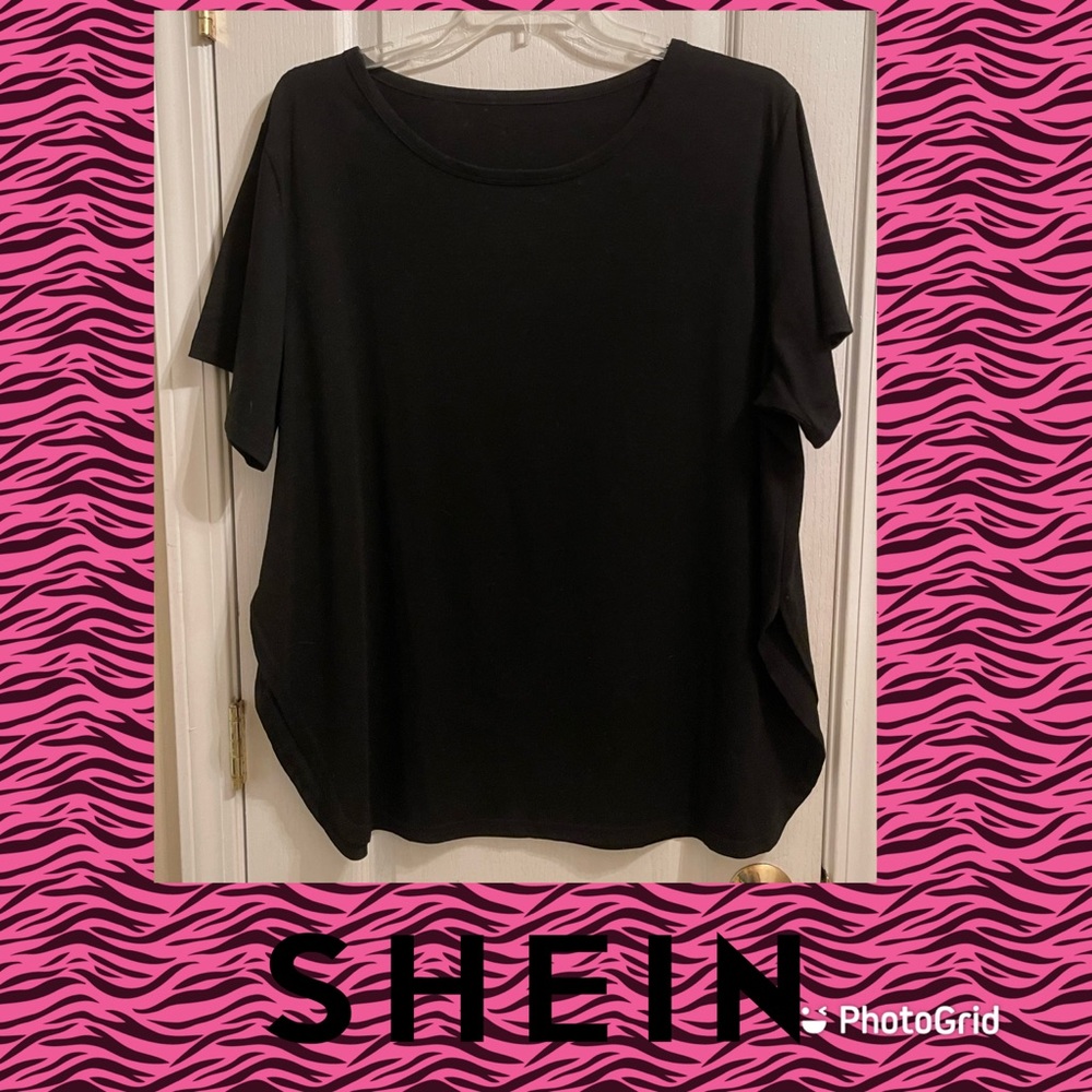 Shein side split hem tee 5x